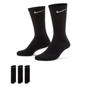 Men's Nike 6-pack Everyday Plus Cushion Crew Training Socks Color: Black Size: 8-12